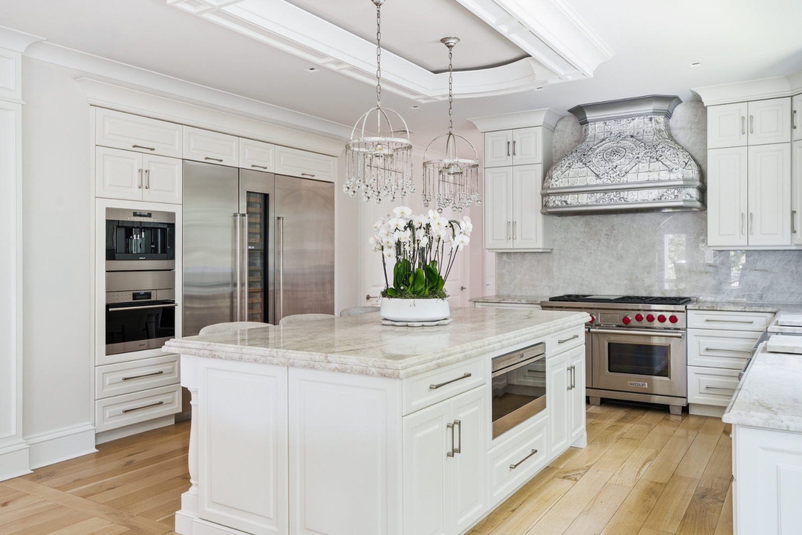 Kitchen — full view with garden window