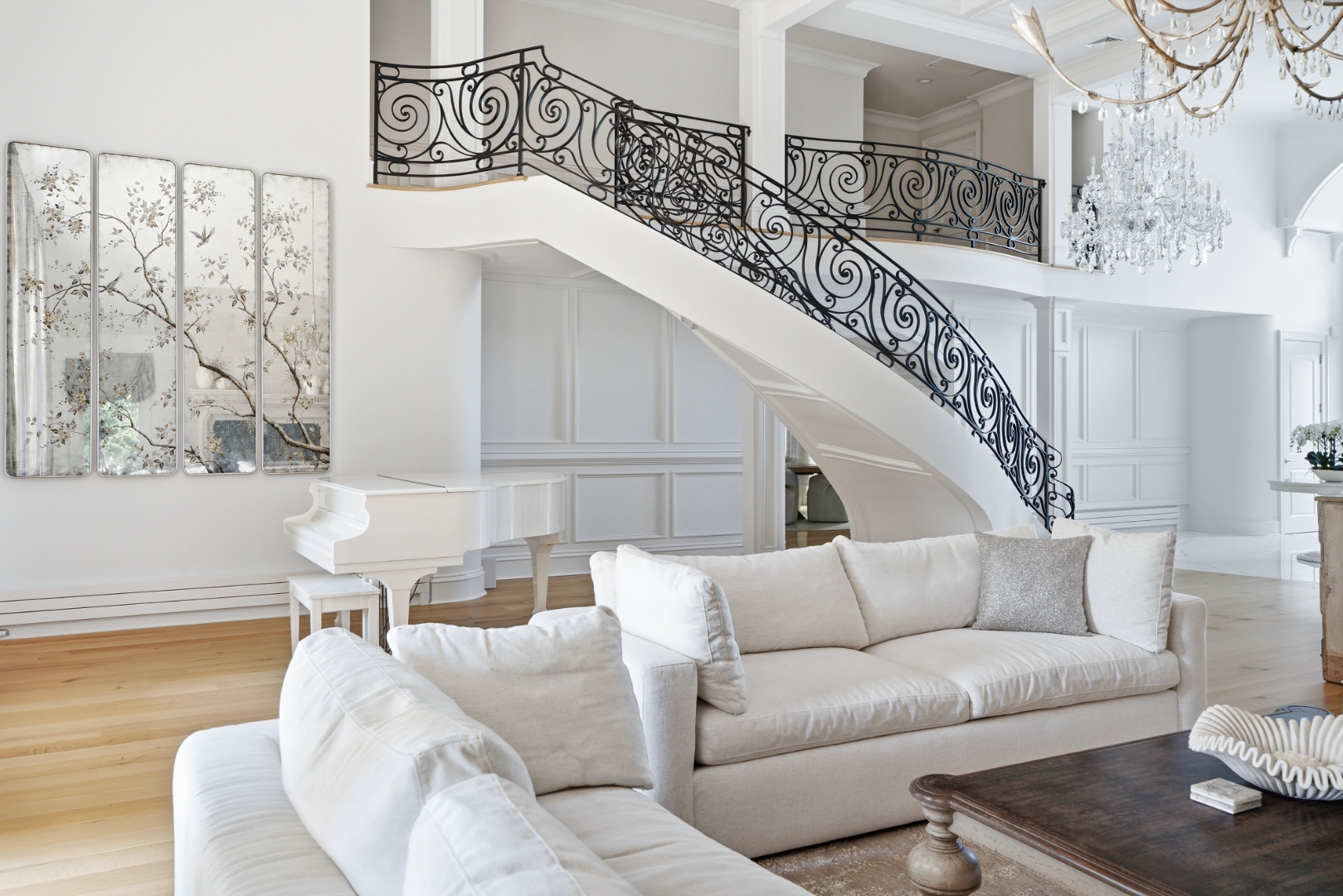 Living room with garden view